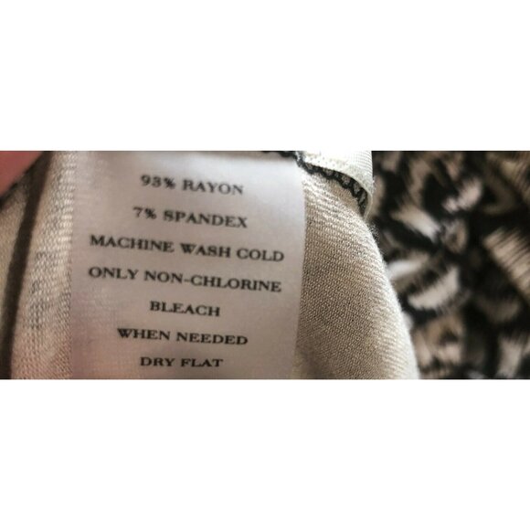 Ann Taylor Dress Faux Wrap Womens 12 Brown Tan Animal Print Sleeveless Beige EUC - Picture 10 of 13